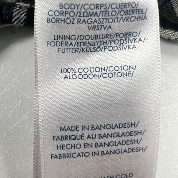 Chaps Men's Brushed Flannel Button Up Shirt Plaid Long Sleeve Size Large - Picture 9 of 9